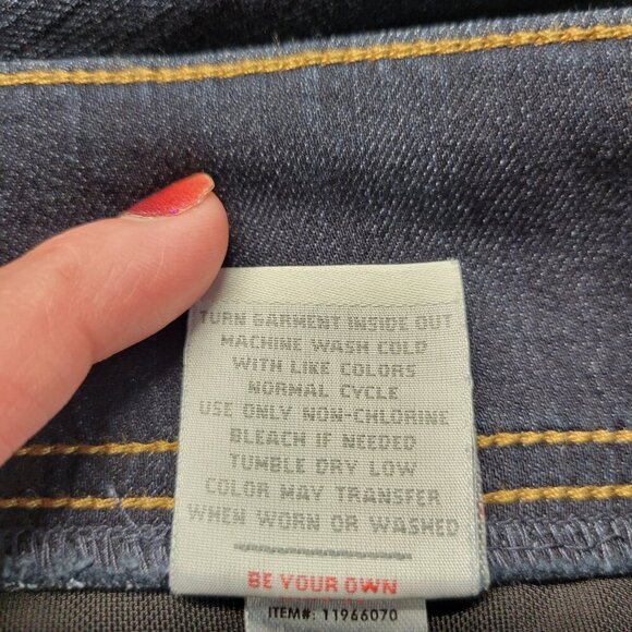 Torrid Lean Jean 4R Size 26 Dark Wash Denim Blue Faded Pull On Skinny Jeans - Picture 13 of 13